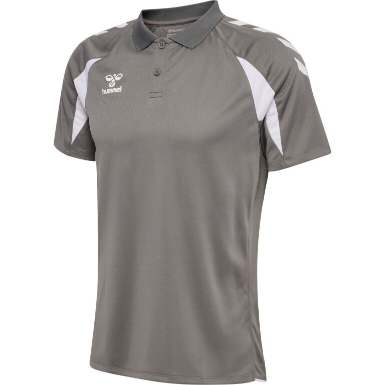 Hummel Sport Polo hmlCORE 2.0 (100% recycled polyester) grey/white men's