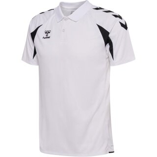 hummel Sport Polo hmlCORE 2.0 (100% recycled Polyester) white/black Men's