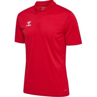 hummel Sport Polo hmlESSENTIAL (100% recycled Polyester) Short Sleeve red Men
