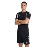 Hummel Sport Shirt hmlCORE 2.0 (recycled polyester, optimal freedom of movement) short sleeve black/white men's