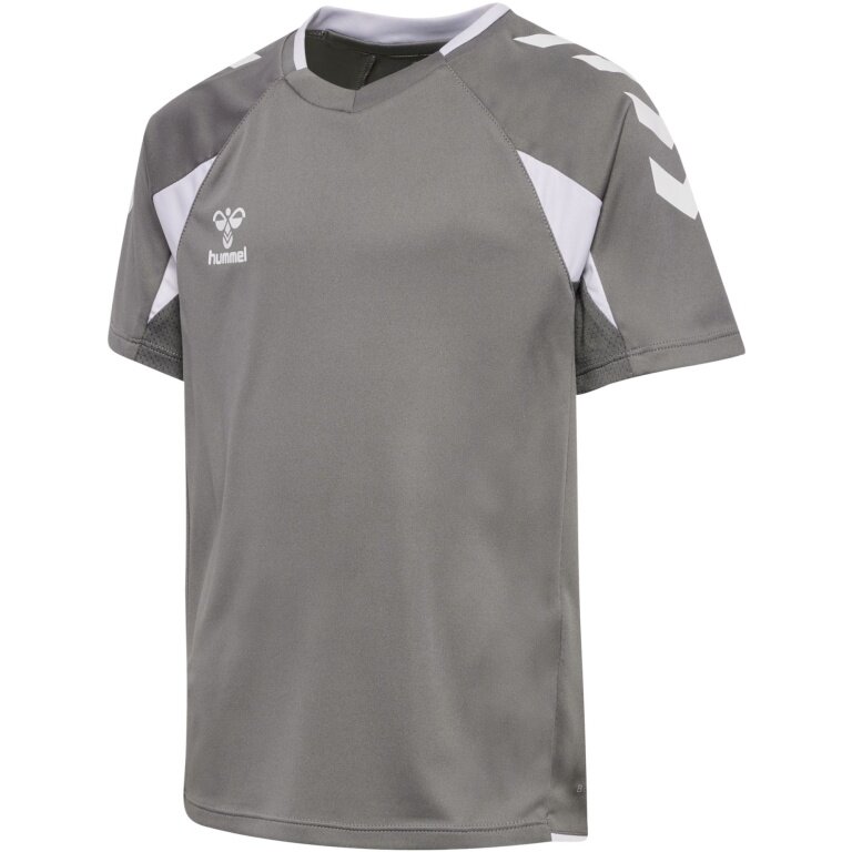 hummel Sport Shirt hmlCORE 2.0 (recycled polyester, optimal freedom of movement) short sleeve grey/white boys