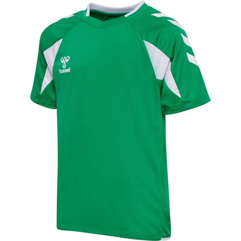 hummel Sport Shirt hmlCORE 2.0 (recycled polyester, optimal freedom of movement) short sleeve green/white boys