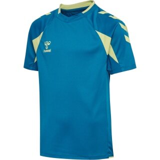 hummel Sport Shirt hmlCORE 2.0 (recycled polyester, optimal freedom of movement) short-sleeved blue/lime green boys