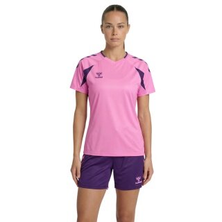 hummel Sport Shirt hmlCORE 2.0 (recycled polyester, optimal freedom of movement) pink/violet ladies