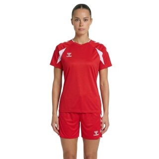 hummel Sport Shirt hmlCORE 2.0 (recycled polyester, optimal freedom of movement) red/white ladies