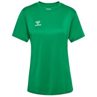 hummel Sports Shirt hmlESSENTIAL (100% recycled Polyester) Short Sleeve Green Ladies