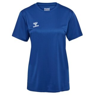 hummel Sports Shirt hmlESSENTIAL (100% recycled Polyester) Short Sleeve Dark Blue Ladies