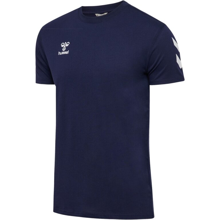 Hummel Sport T-shirt hmlGO 2.0 Chevron (cotton) navy blue men's