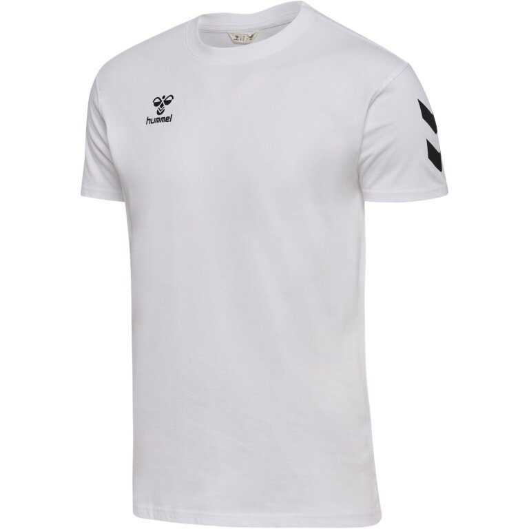 hummel Sport T-shirt hmlGO 2.0 Chevron (cotton) white men's
