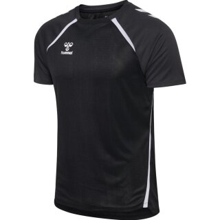 Hummel Sport T-shirt hmlLEAD 2.0 Jersey (recycled polyester, quick-drying) black men's