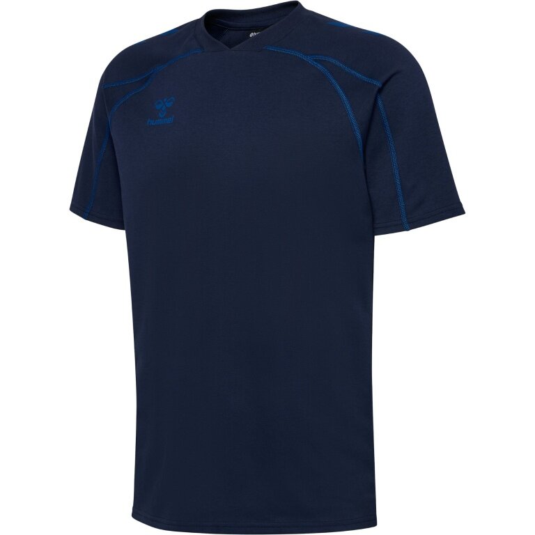 hummel Sport T-shirt hmlMOVE 2.0 (cotton blend) navy blue men's