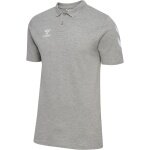 Hummel Sport/Recreation Polo hmlGO Chevron (100% Cotton) grey Men's