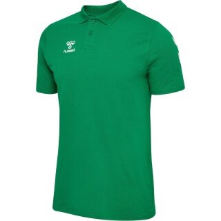 Hummel Sport/Recreation Polo hmlGO Chevron (100% Cotton) green Men's