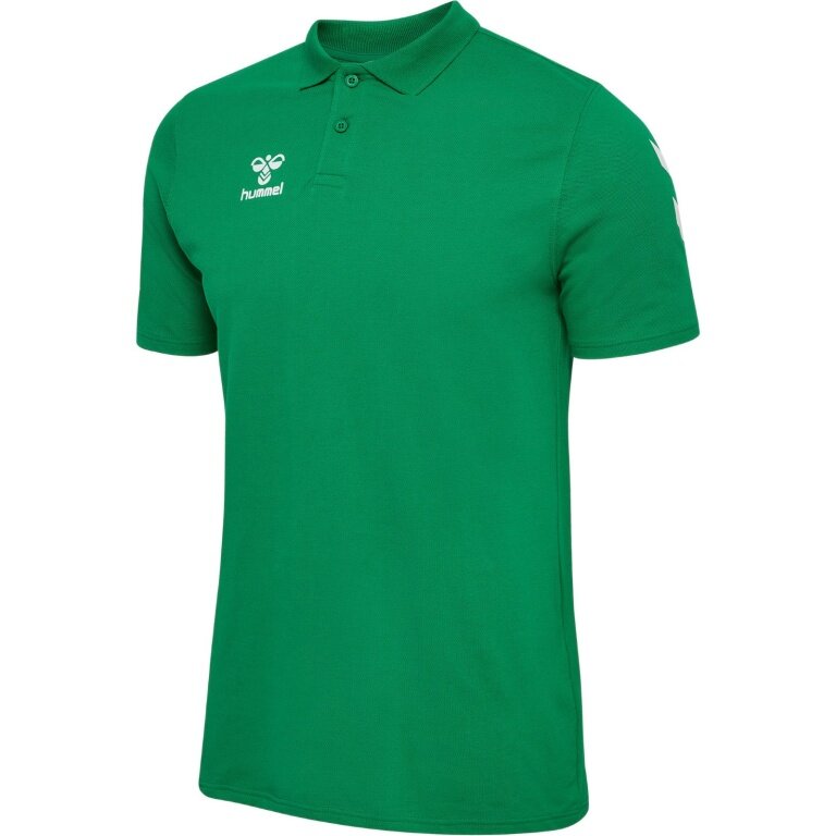 Hummel Sport/Recreation Polo hmlGO Chevron (100% Cotton) green Men's