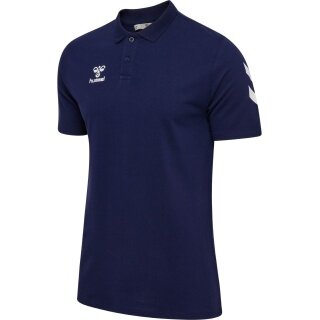 Hummel Sport/Recreation Polo hmlGO Chevron (100% Cotton) navy blue Men's