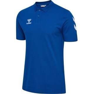 Hummel Sport/Recreation Polo hmlGO Chevron (100% Cotton) blue Men's