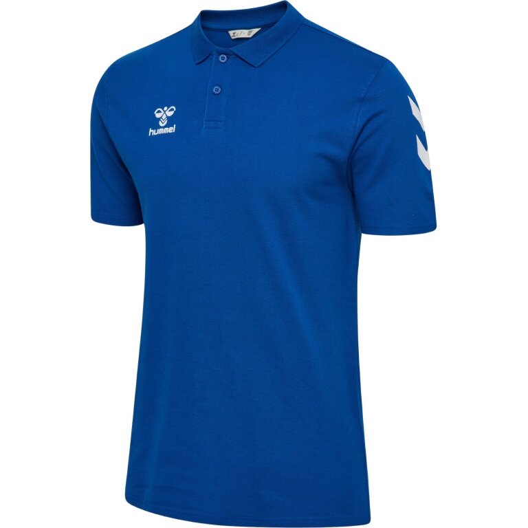 Hummel Sport/Recreation Polo hmlGO Chevron (100% Cotton) blue Men's