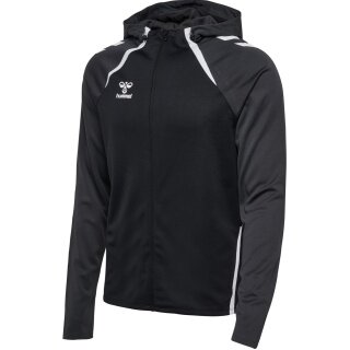 Hummel sports training jacket hmlLEAD 2.0 zip hoodie (high breathability, quick-drying) black men's