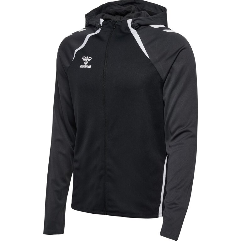 Hummel sports training jacket hmlLEAD 2.0 zip hoodie (high breathability, quick-drying) black men's