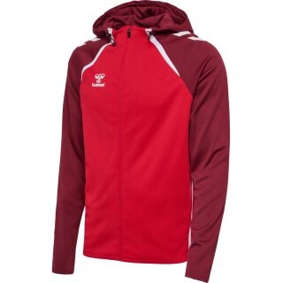 Hummel sports training jacket hmlLEAD 2.0 Zip Hoodie (high breathability, quick-drying) red men's