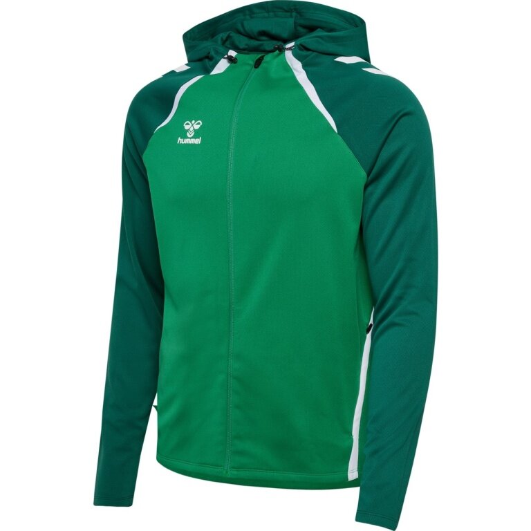 Hummel sports training jacket hmlLEAD 2.0 Zip Hoodie (high breathability, quick-drying) green men's