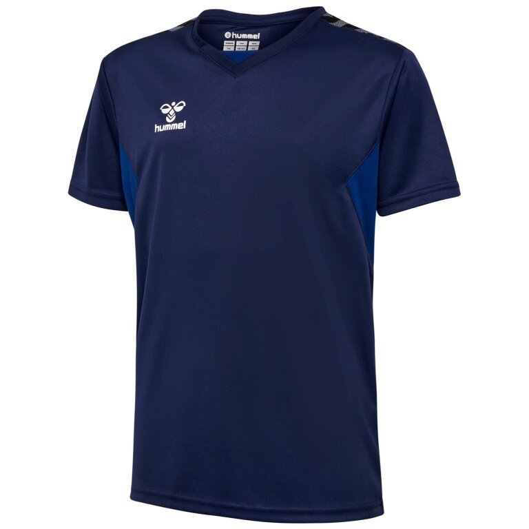 Hummel Sport T-shirt hmlAUTHENTIC Jersey (100% Polyester) Short-sleeved navy blue children’s