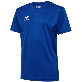 Hummel Sport T-shirt hmlAUTHENTIC Jersey (100% Polyester) Short Sleeve Dark Blue Children