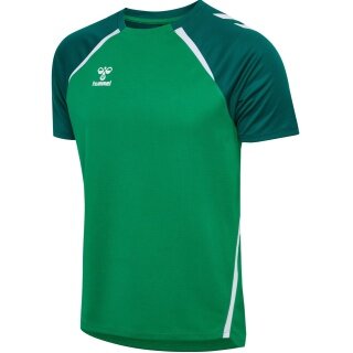 Hummel Sport T-shirt hmlLEAD 2.0 Jersey (recycled polyester, quick-drying) green men's