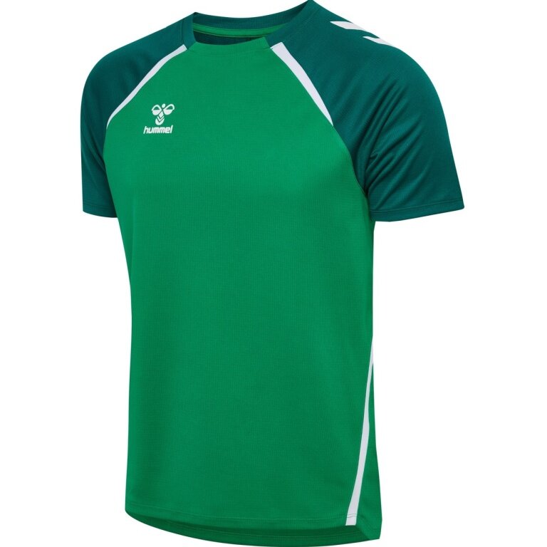 Hummel Sport T-shirt hmlLEAD 2.0 Jersey (recycled polyester, quick-drying) green men's