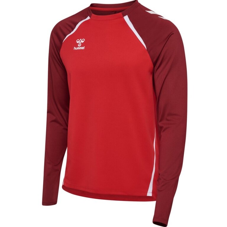 hummel Sport Long Sleeve Shirt hmlLEAD 2.0 Crew Sweat (breathable) red Men's
