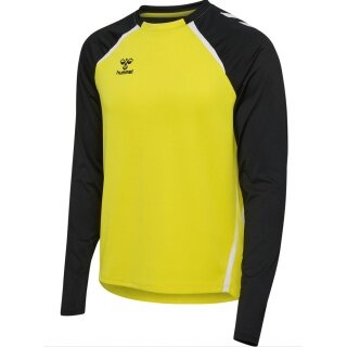 hummel Sport Long Sleeve Shirt hmlLEAD 2.0 Crew Sweat (breathable) yellow/black Men's