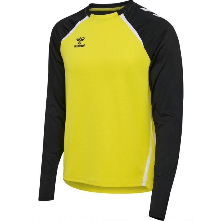 hummel Sport Long Sleeve Shirt hmlLEAD 2.0 Crew Sweat (breathable) yellow/black Men's