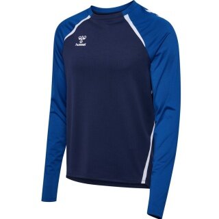 Hummel Sport Long Sleeve Shirt hmlLEAD 2.0 Crew Sweat (breathable) navy blue/blue men's