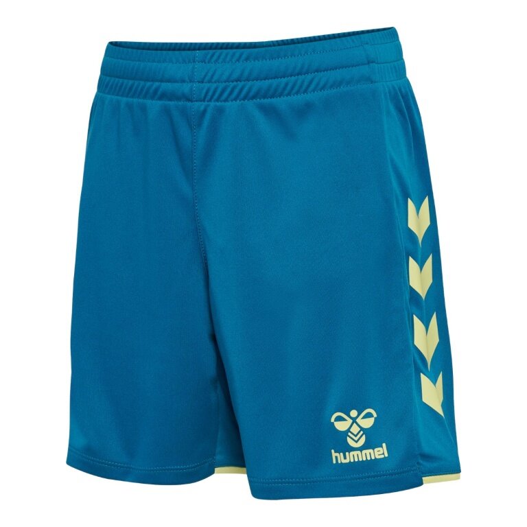 hummel Sport Shorts hmlCORE 2.0 (comfortable fit) blue/lime green children