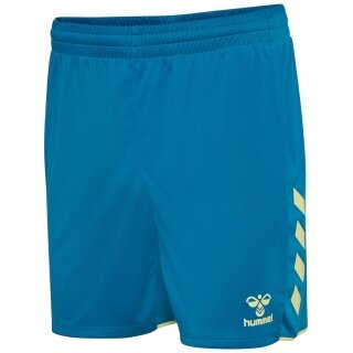 hummel Sport Shorts hmlCORE 2.0 (comfortable fit) short blue/lime green ladies