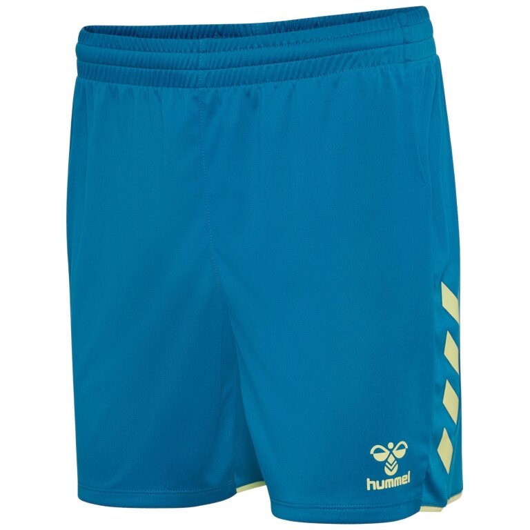 hummel Sport Shorts hmlCORE 2.0 (comfortable fit) short blue/lime green ladies