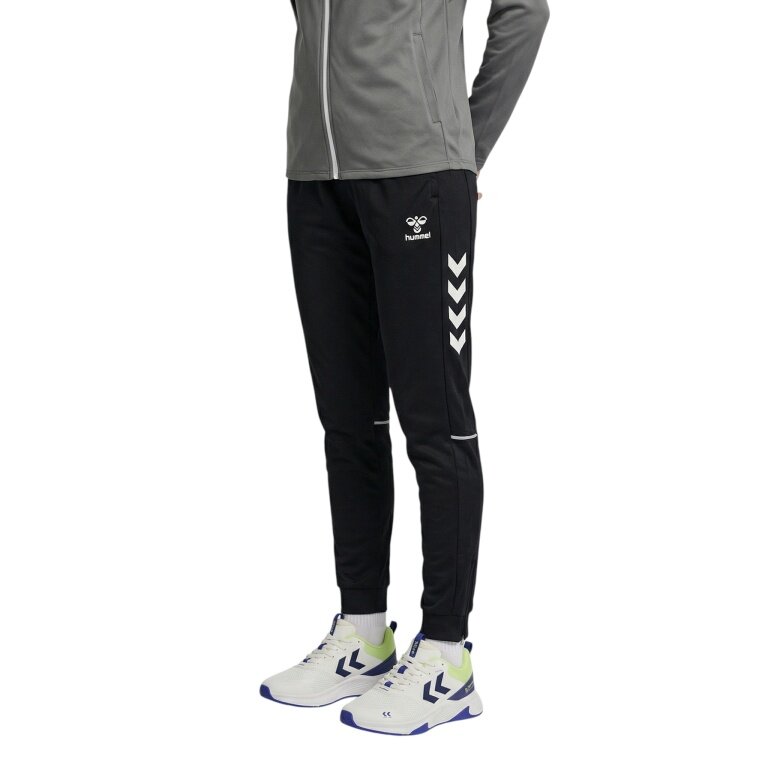 hummel Sport Trousers hmlCORE 2.0 Track Pants (100% recycled Polyester) long black/white ladies