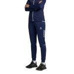 hummel Sport Trousers hmlCORE 2.0 Track Pants (100% recycled Polyester) long navy blue/white ladies