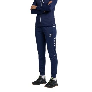 hummel Sport Trousers hmlCORE 2.0 Track Pants (100% recycled Polyester) long navy blue/white ladies