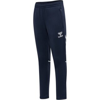 hummel Core 2.0 Training Pants (Polyester Sweat Fabric) long navy blue/white children