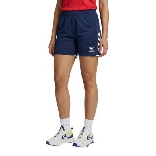 hummel Sport Shorts hmlCORE 2.0 Training Shorts (100% recycled Polyester) short navy blue/white ladies