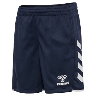 hummel Sport Shorts hmlCORE 2.0 Training Shorts (100% recycled Polyester) short navy blue/white children