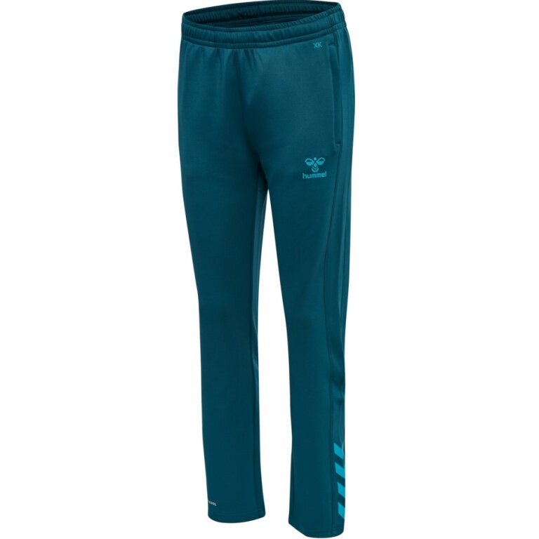 hummel Sports Trousers hmlCORE XK Poly Pants (Polyester Sweat Fabric, with Zipper Pockets) long coral blue Women