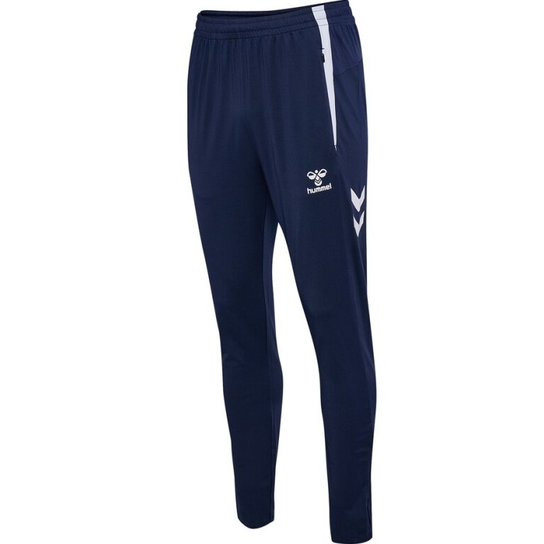 hummel Sport Trousers hmlLEAD 2.0 Training Pant (recycled polyester, with zip pockets) long navy blue men's