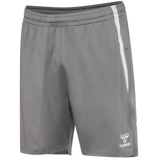 hummel Sport Shorts hmlLEAD 2.0 Training Shorts (recycled polyester, with zip pockets) short grey men's