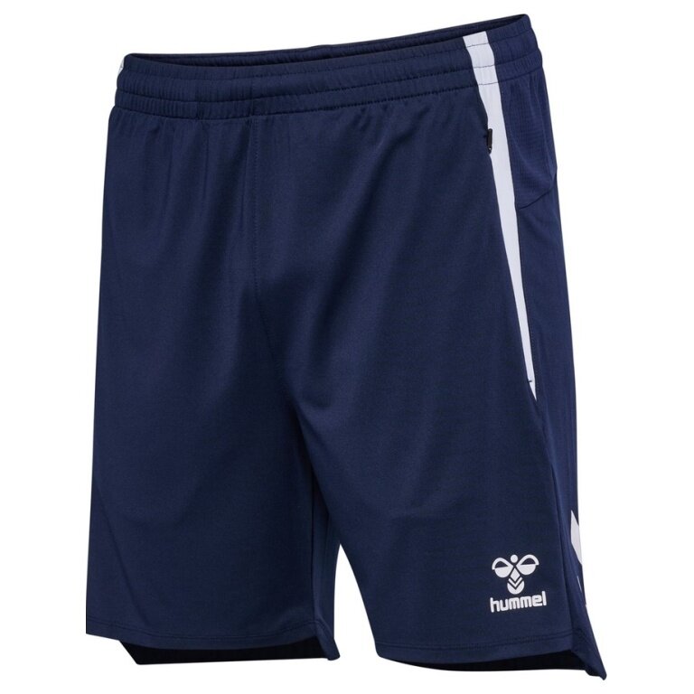 hummel Sport Shorts hmlLEAD 2.0 Training Shorts (recycled polyester, with zip pockets) short navy blue men's