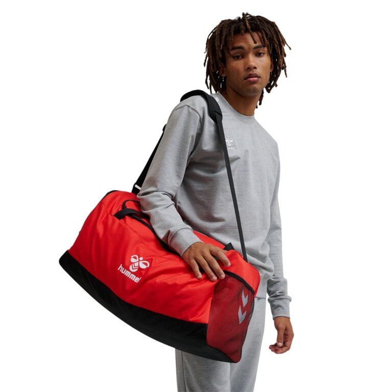 Hummel hmlCORE 2.0 Sports Bag with Base Compartment (Size L) red/black