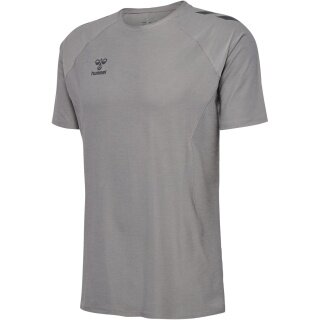 Hummel Training T-shirt hmlCIMA 2.0 Jersey (very stretchy material, soft material) grey men's