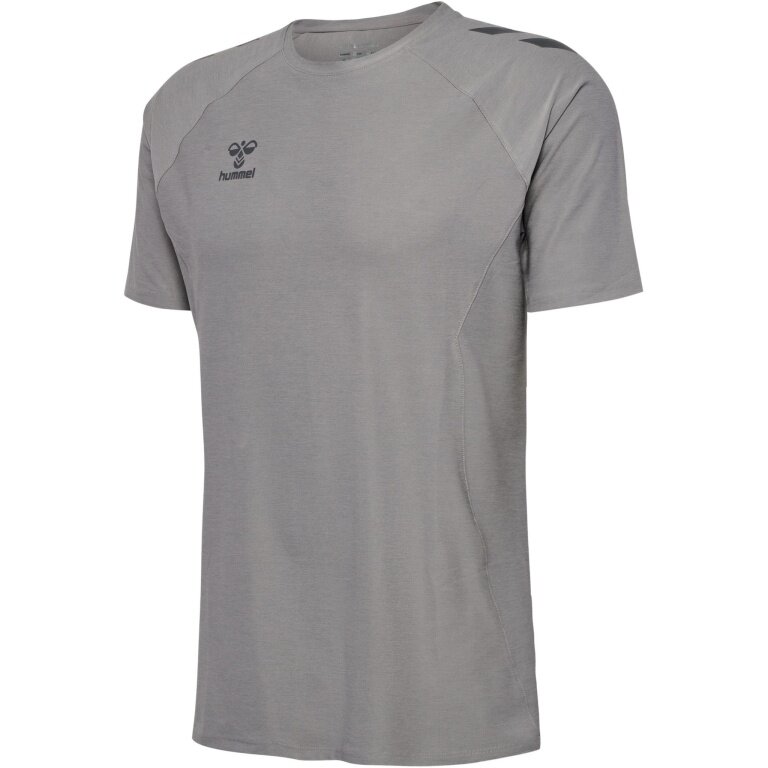 Hummel Training T-shirt hmlCIMA 2.0 Jersey (very stretchy material, soft material) grey men's