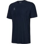 Hummel Training T-shirt hmlCIMA 2.0 Jersey (very stretchy material, soft material) navy blue men's